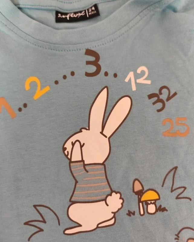 T-shirt de manga longa com estampa de animais 🐾 Tamanho 24 meses 🐾 Influx – photo 3